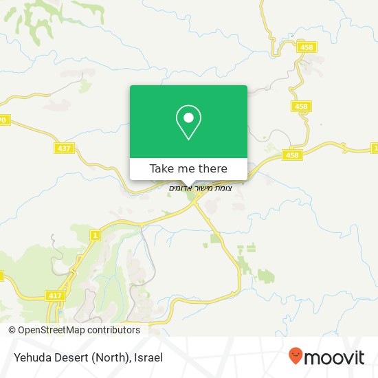 Yehuda Desert (North) map