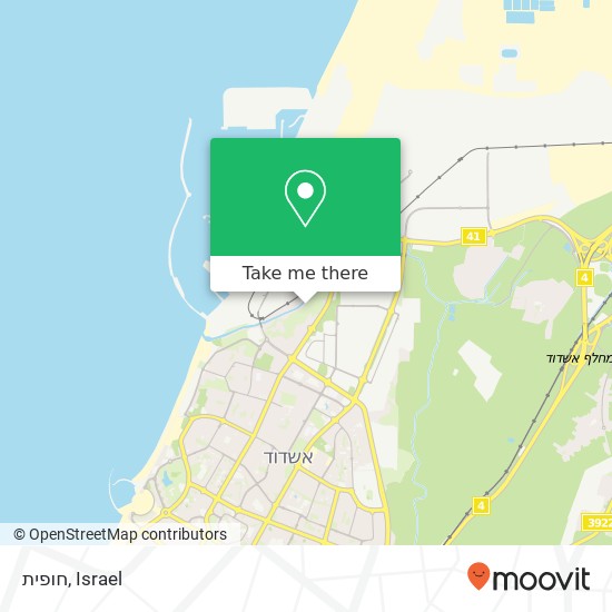 חופית map