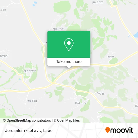 Карта Jerusalem - tel aviv