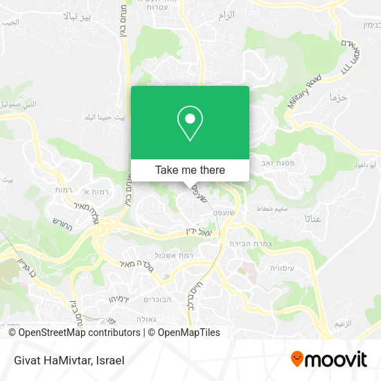 Карта Givat HaMivtar