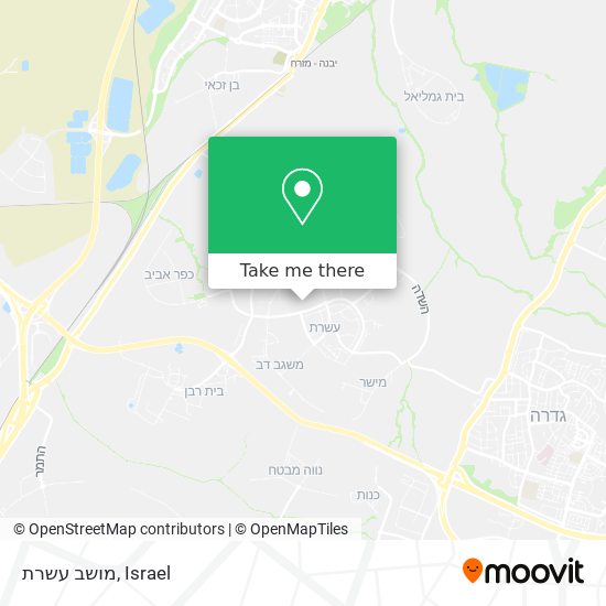 מושב עשרת map