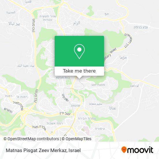 Matnas Pisgat Zeev Merkaz map