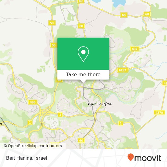 Beit Hanina map