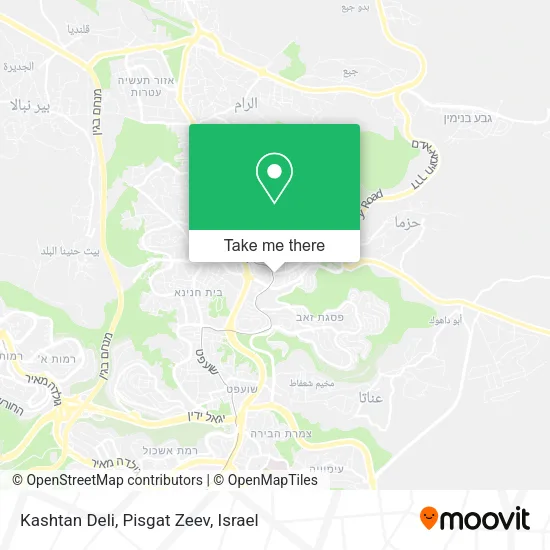 Карта Kashtan Deli, Pisgat Zeev
