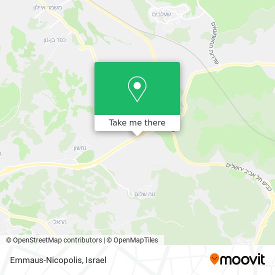 Emmaus-Nicopolis map