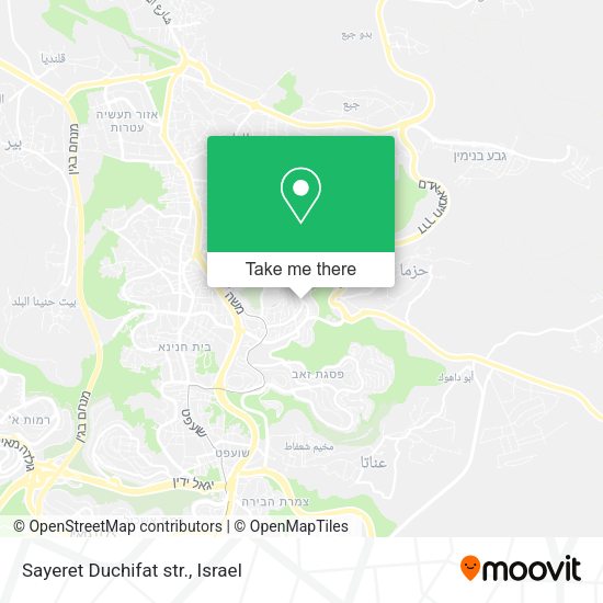 Карта Sayeret Duchifat str.