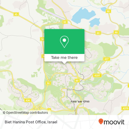 Biet Hanina Post Office map