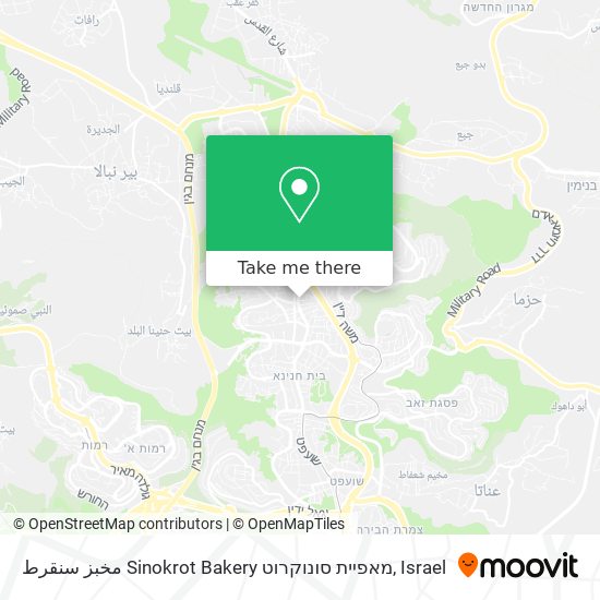 مخبز سنقرط Sinokrot Bakery מאפיית סונוקרוט map