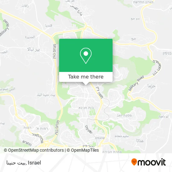 Карта بيت حنينا