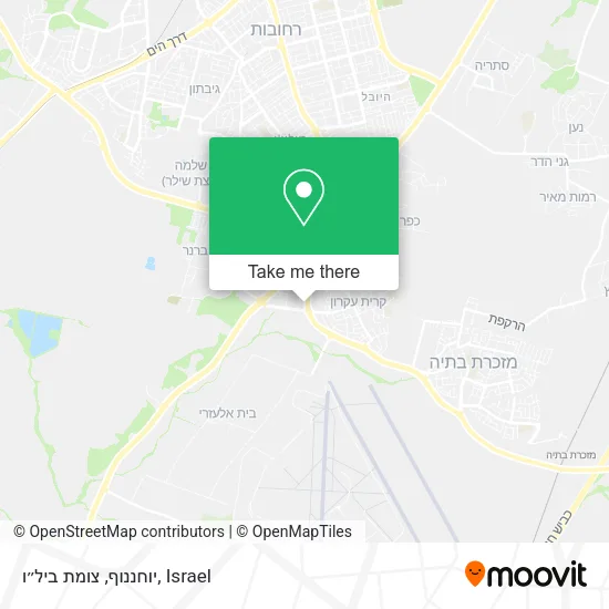 Карта יוחננוף, צומת ביל״ו