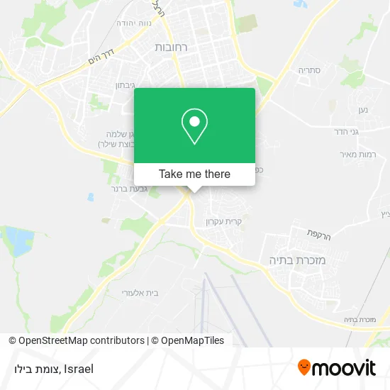 Карта צומת בילו