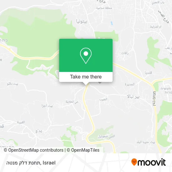 תחנת דלק מנטה map