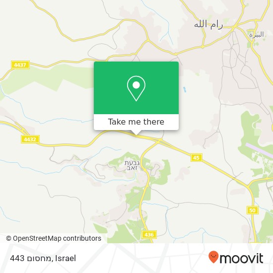 מחסום 443 map