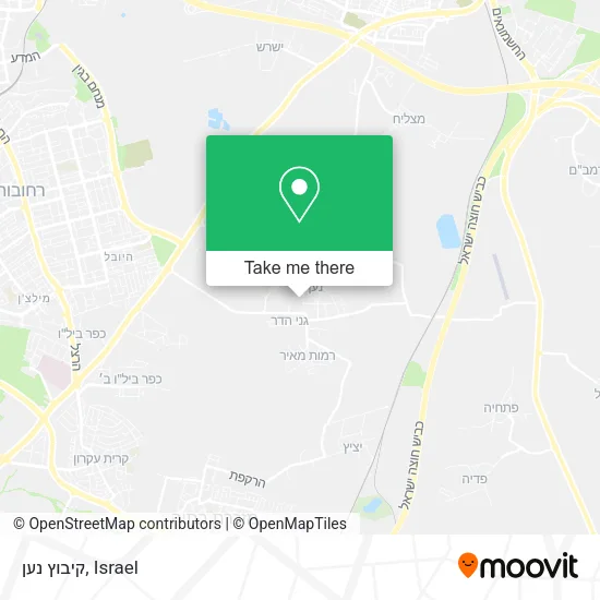Карта קיבוץ נען