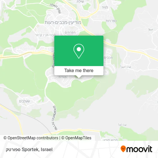 Карта ספורטק Sportek