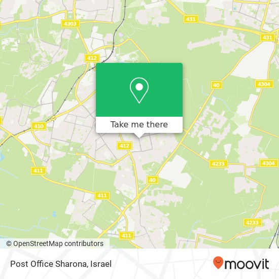 Post Office Sharona map
