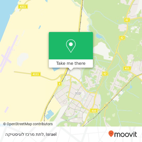 לתת מרכז לוגיסטיקה map