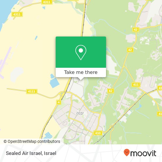 Карта Sealed Air Israel
