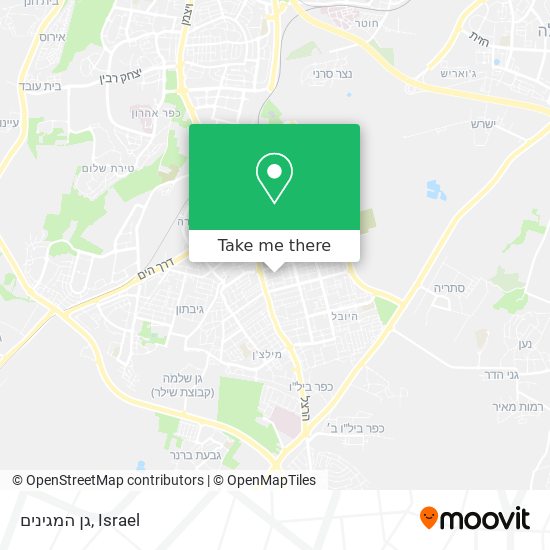 גן המגינים map