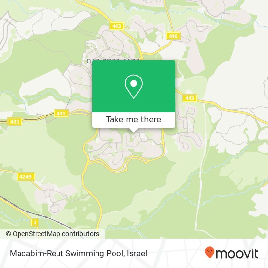 Macabim-Reut  Swimming Pool map