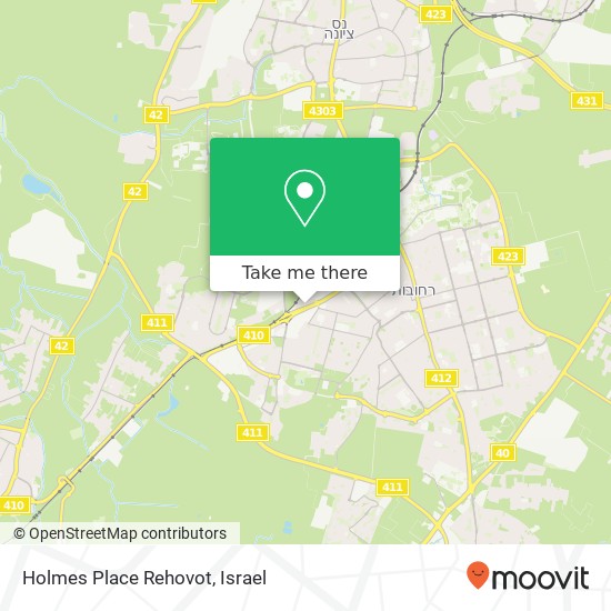 Holmes Place Rehovot map