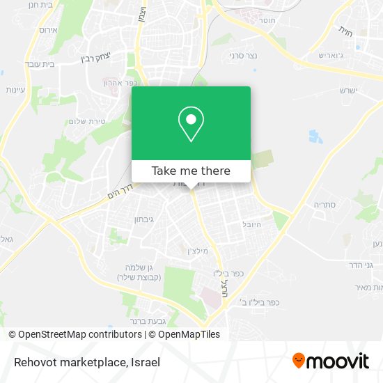 Rehovot marketplace map