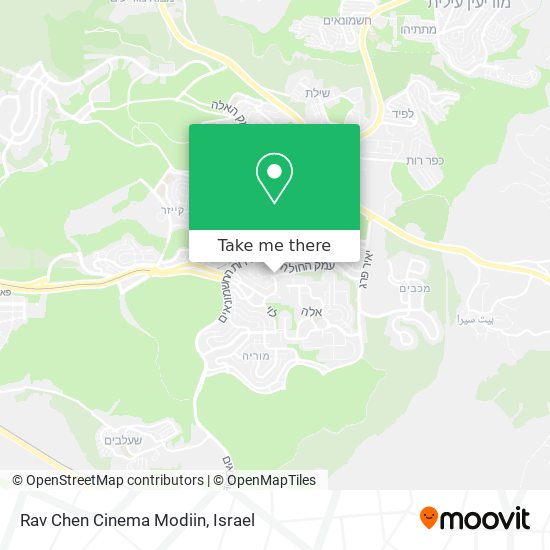 Rav Chen Cinema Modiin map