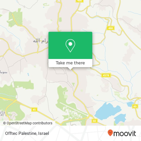 Карта Offtec Palestine