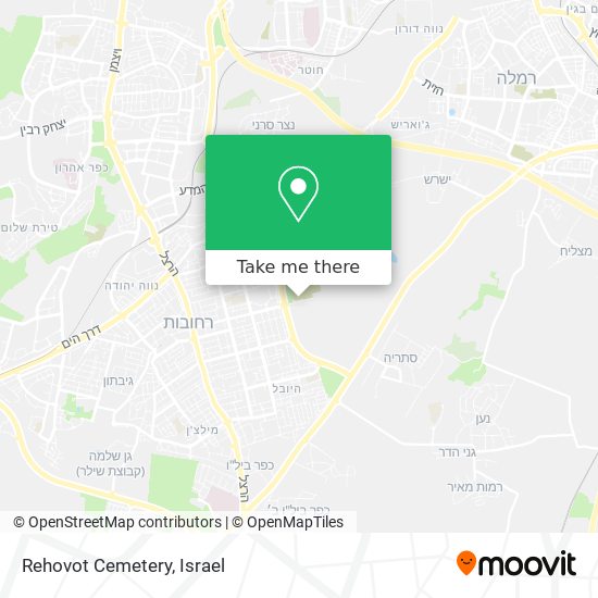 Rehovot Cemetery map