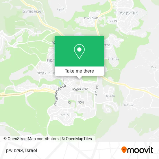 Карта אולם עינן