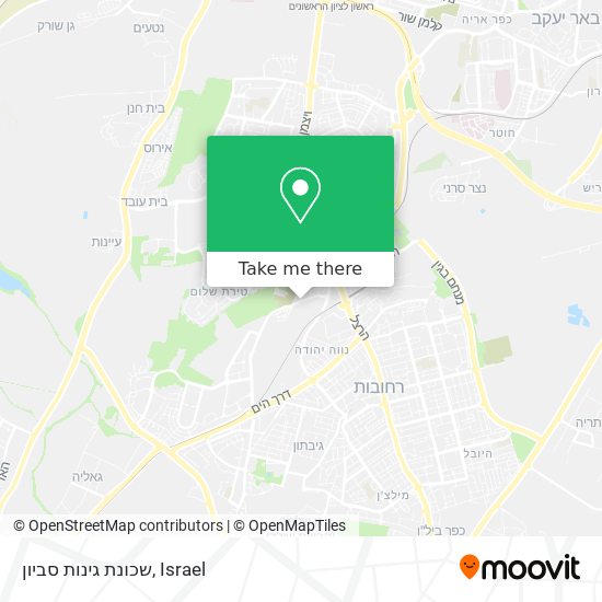 שכונת גינות סביון map