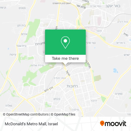 Карта McDonald's Metro Mall