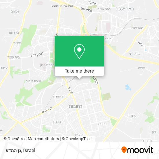 Карта גן המדע