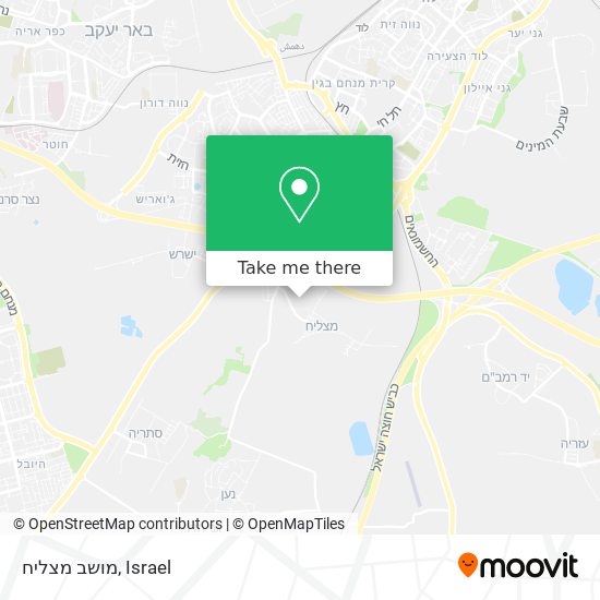 מושב מצליח map