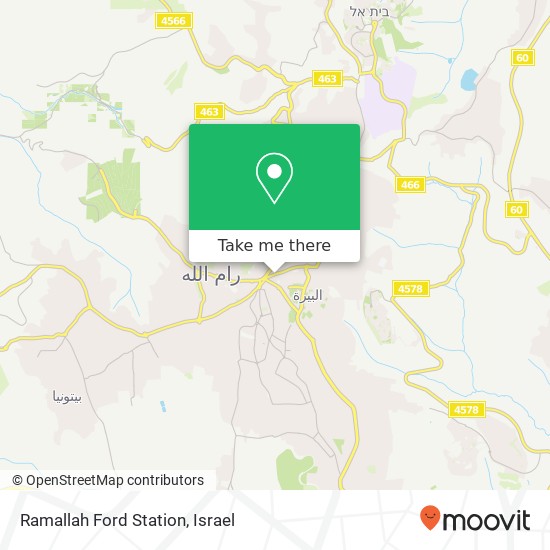 Ramallah Ford Station map