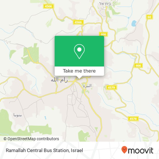 Ramallah Central Bus Station map