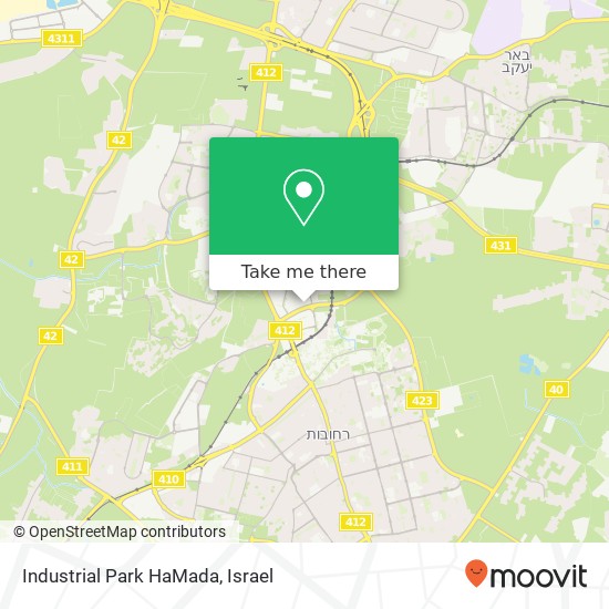 Industrial Park HaMada map
