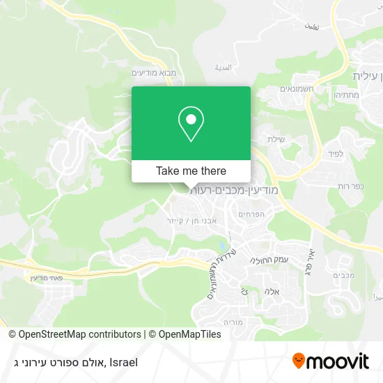 Карта אולם ספורט עירוני ג