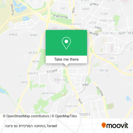 Карта התחנה המרכזית נס ציונה