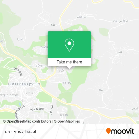 Карта כפר אורנים