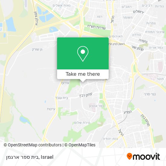 בית ספר ארגמן map