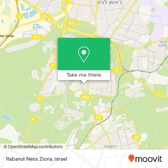 Карта Rabanut Ness Ziona