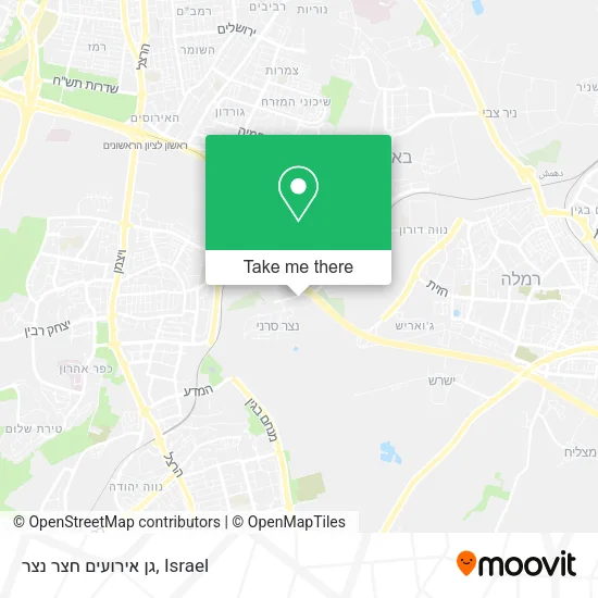 Карта גן אירועים חצר נצר