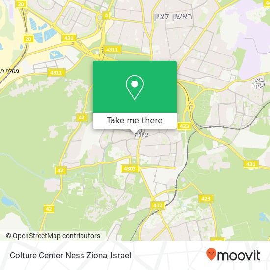 Colture Center Ness Ziona map