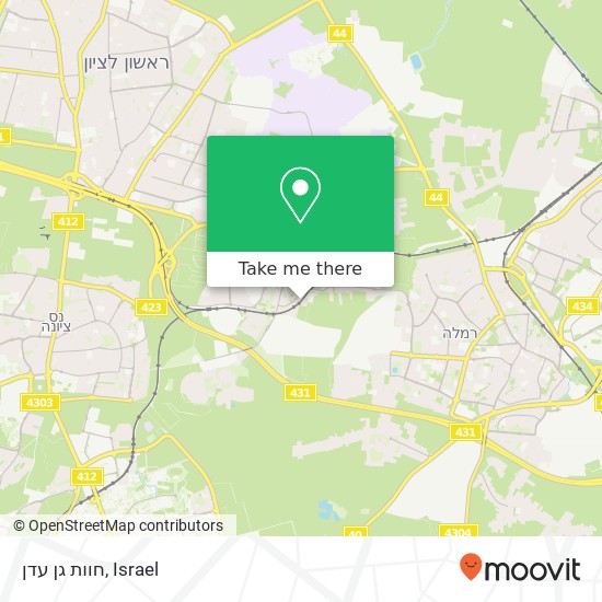 חוות גן עדן map