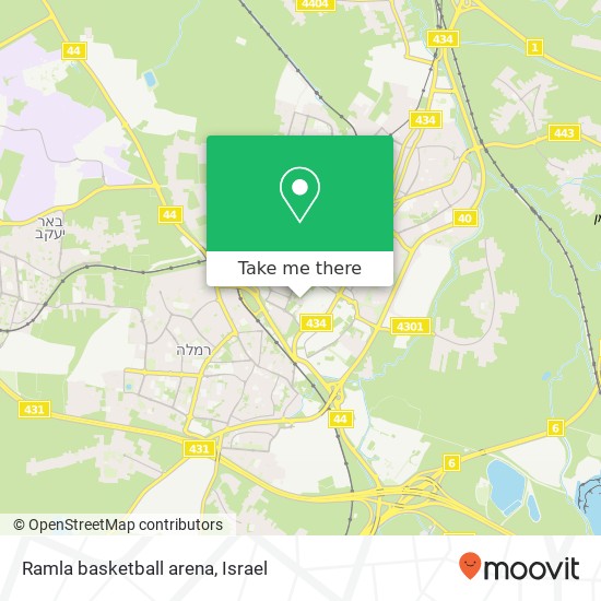 Карта Ramla basketball arena