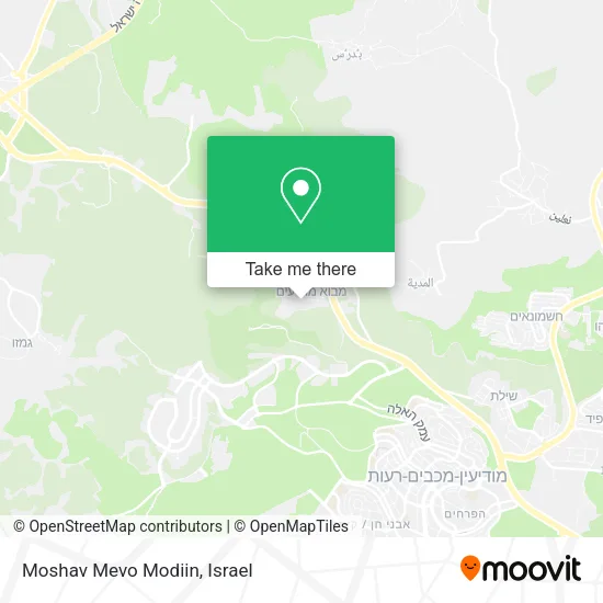 Карта Moshav Mevo Modiin