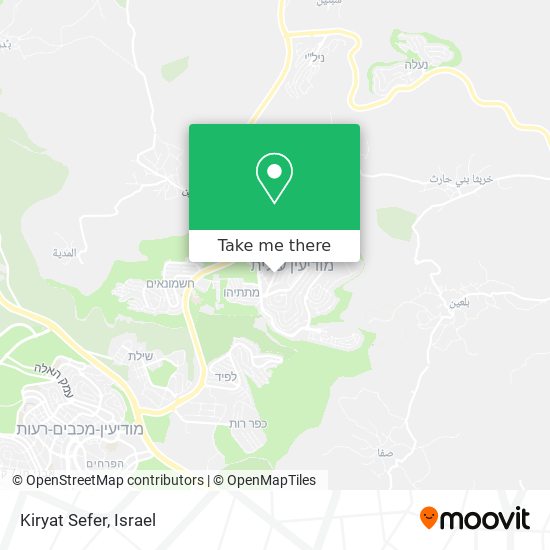 Kiryat Sefer map