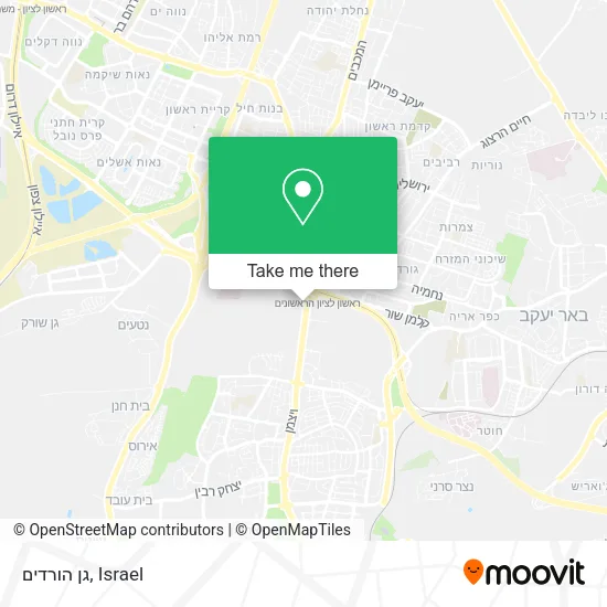 Карта גן הורדים