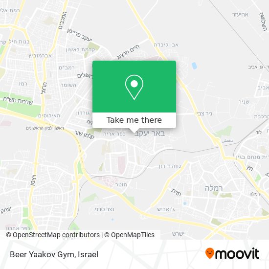 Beer Yaakov Gym map